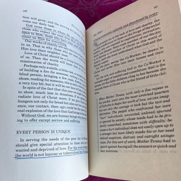 * 3 for $9 * 1982 The Love of Christ, Spiritual Counsels Mother Teresa. 1st Ed - Picture 6 of 12